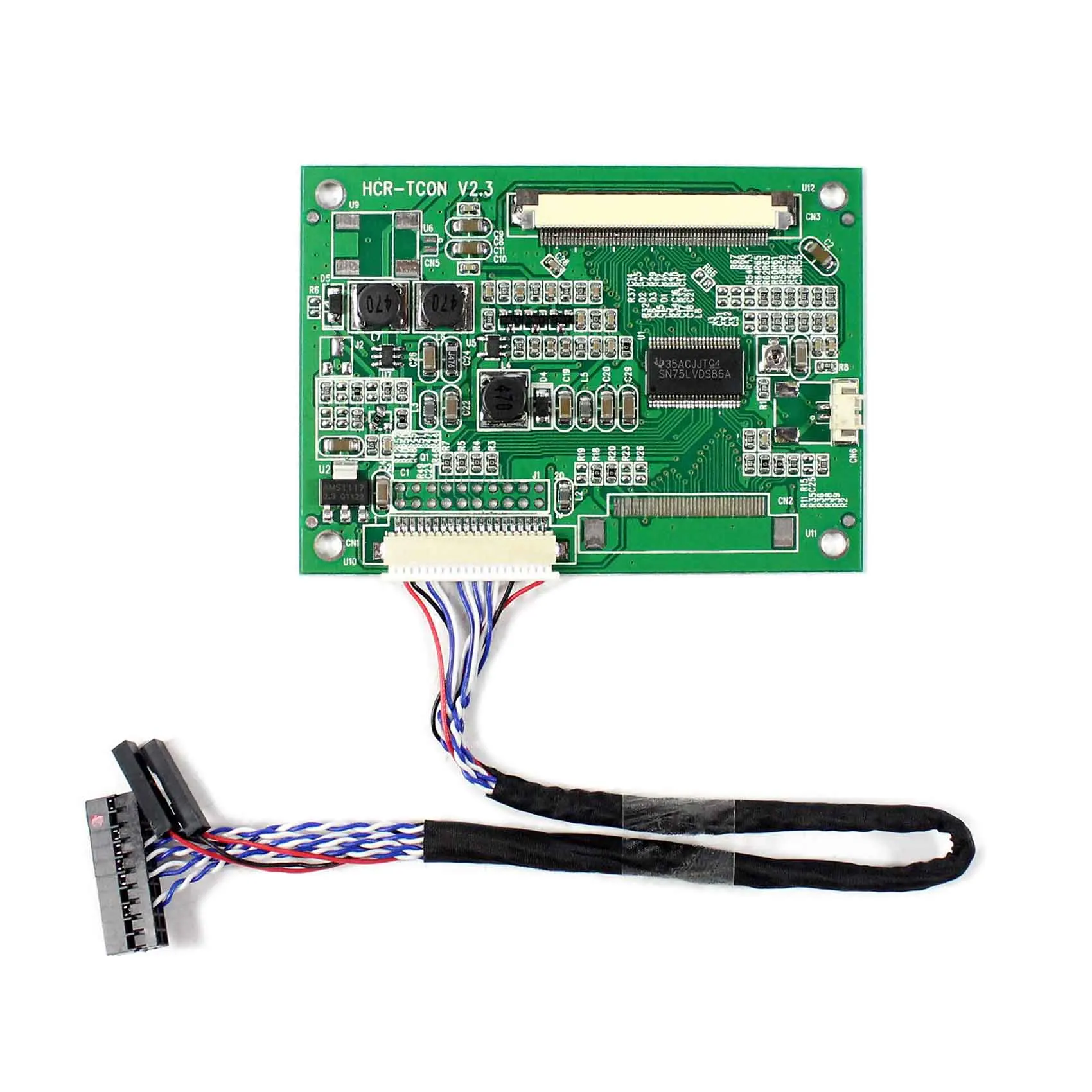 

LVDS to TTL Tcon Board Work for A070VW04 V0，A080SN01 V0，A104SN03 V1 etc