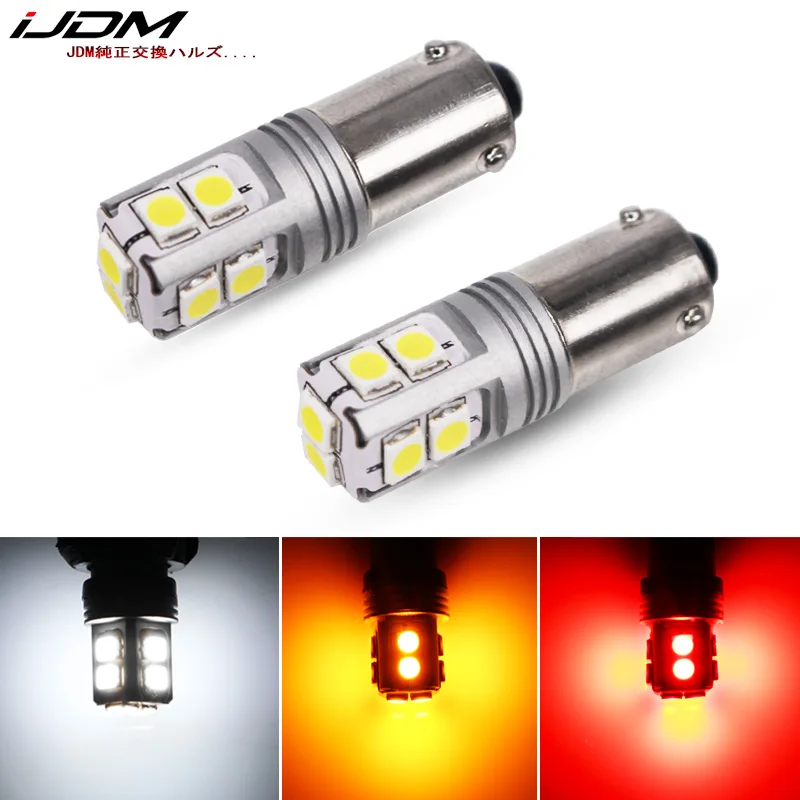 IJDM белый BAY9S H21W led Canbus BA9s BAX9s T4 H6W 12В 24В для автомобилей заднего освещения или