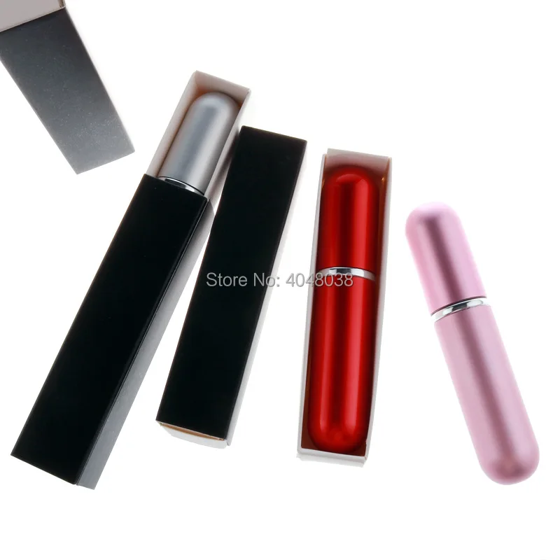 Mini Perfume Bottle Aluminum Housing Glass Liner Cosmetic Refillable Container Empty Atomizer Sample Test 5 ML Spray Pump | Красота и