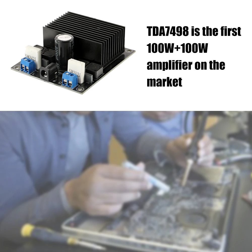 TDA7498 2*100 Вт усилитель мощности класса D плата в сборе двойной аудио стерео