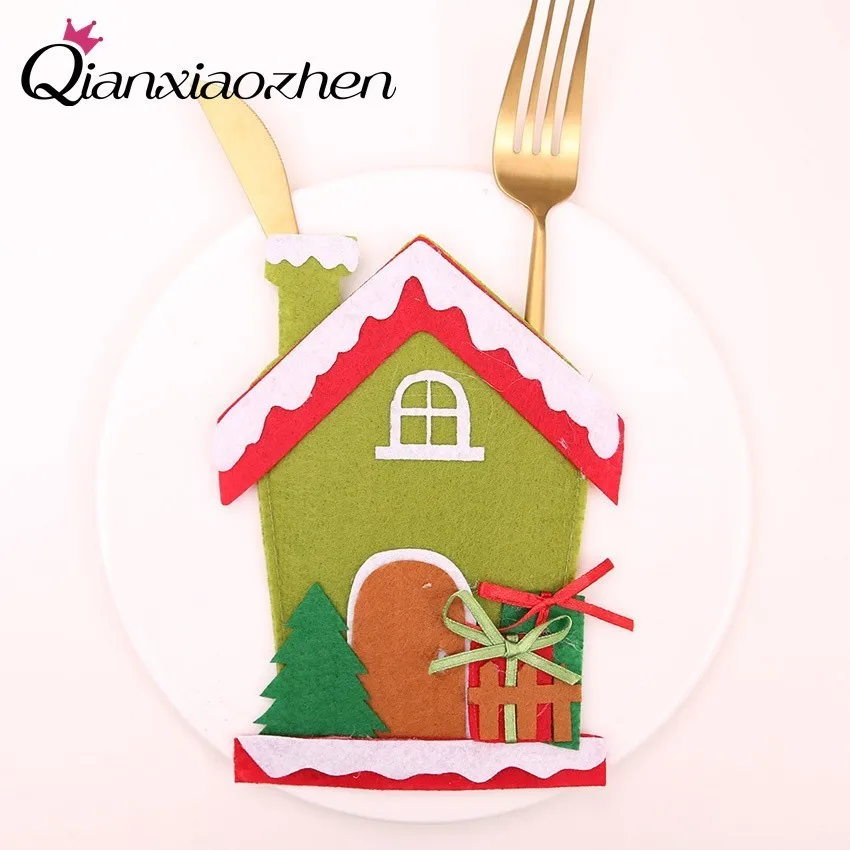 Qianxiaozhen 1 шт. нетканый Чехол для ножа вилки ложки столовых приборов сумка