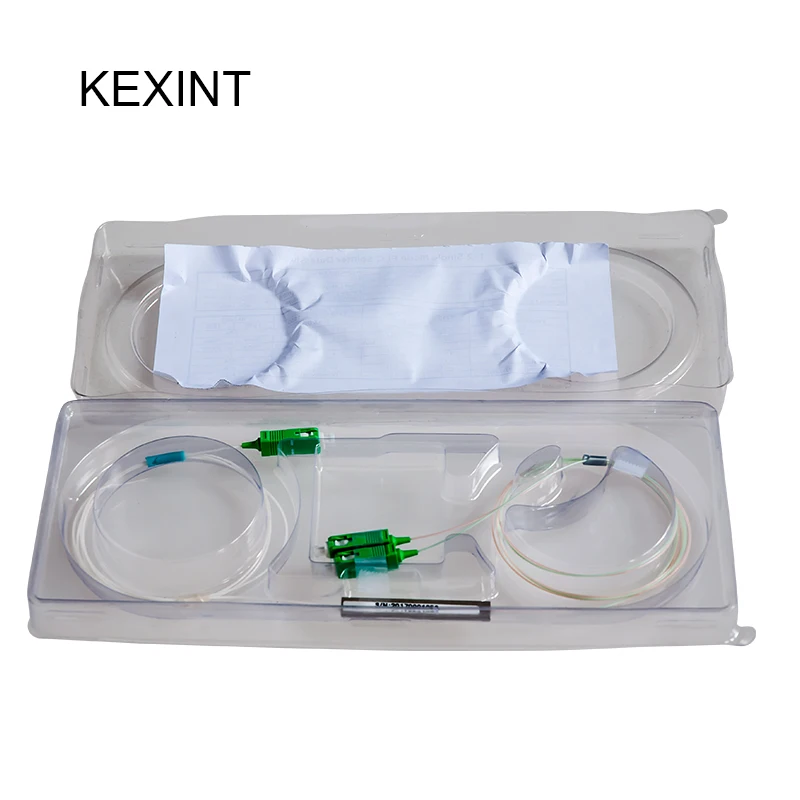 KEXINT Fiber Optic PLC Splitter 1*2 Mini Module 0.9 1m With Connector SC/APC / 50Pieces Wholesale | Мобильные телефоны и