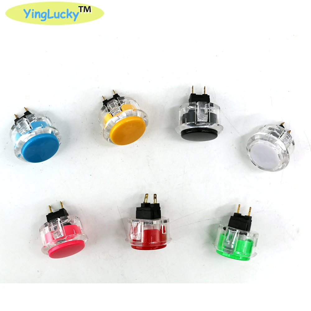 Yinglucky 10 шт. SANWA OBSF 30 прозрачная аркадная кнопка мм для замены кнопок JAMMA sanwa