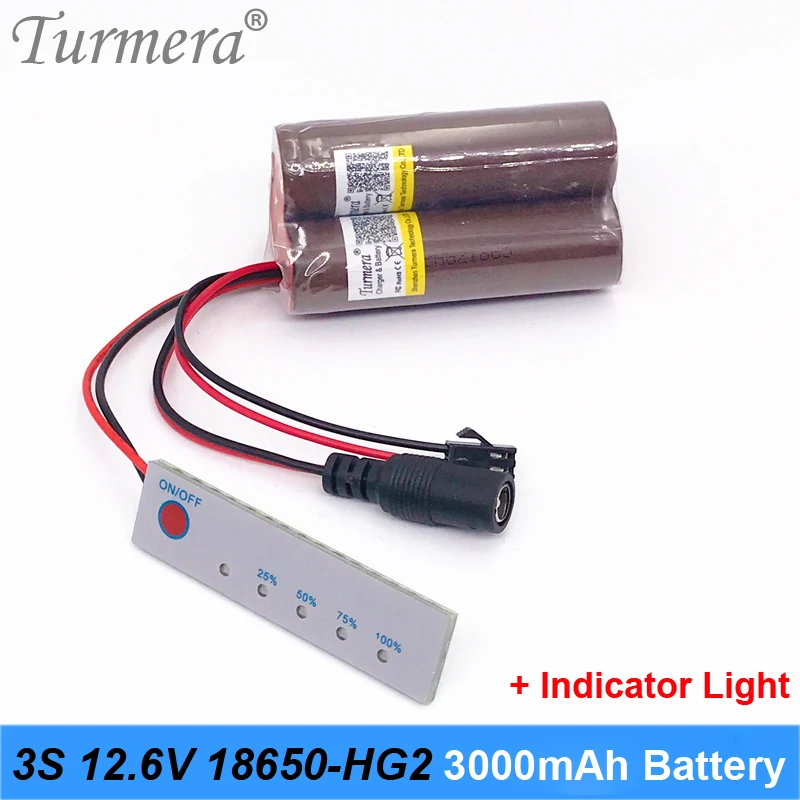 3s аккумулятор 18650 hg2 3000 мАч 10 8 В 12 6 в для отвертки инструменты батарея и налобный