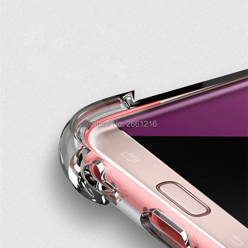 Ультратонкий силиконовый прозрачный мягкий ударопрочный чехол для Samsung Galaxy S6 S7 S8