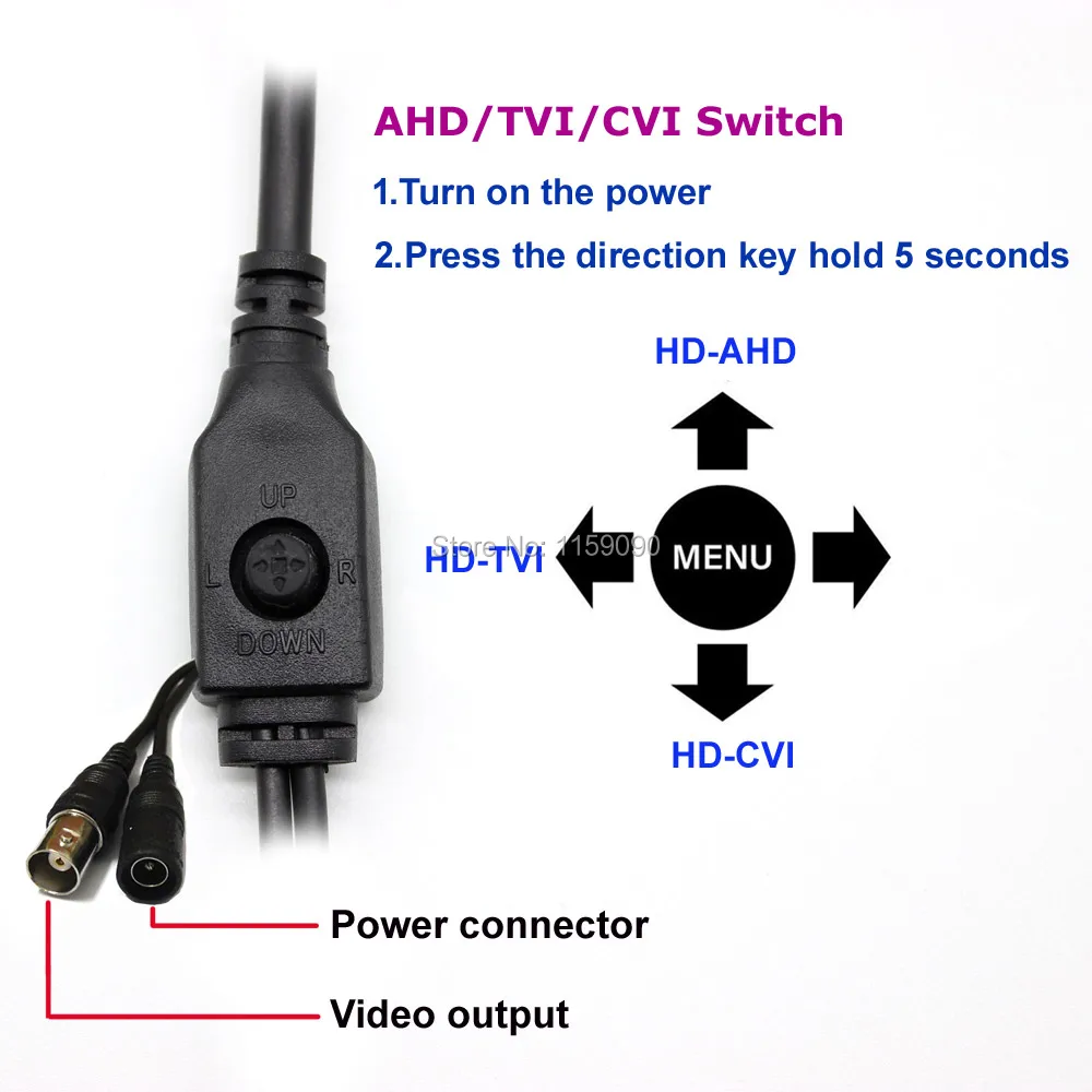 Модуль камеры видеонаблюдения TVI CVI 3 в 1 HD 1080P 2.0mp AHD CMOS печатная плата Поддержка