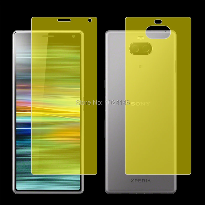 Защитная пленка из мягкого ТПУ с полным покрытием для экрана Sony Xperia 10 Plus