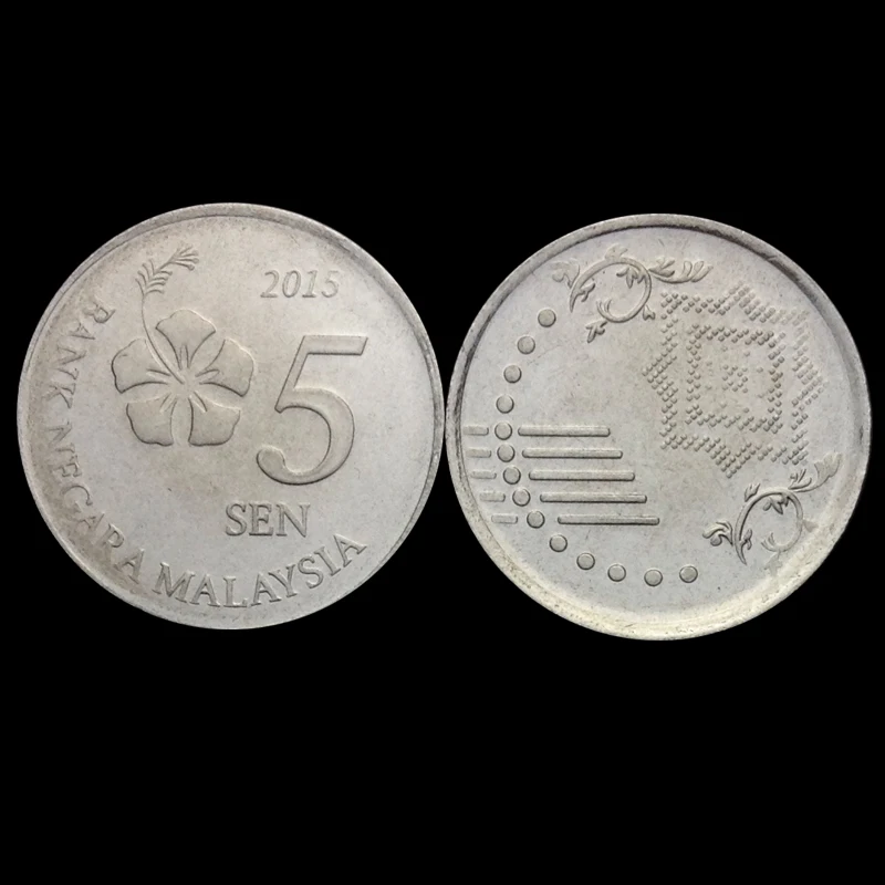 Малайзийская монета 5 сен KM #201 азиатская UNC нераспространенная коллекционные