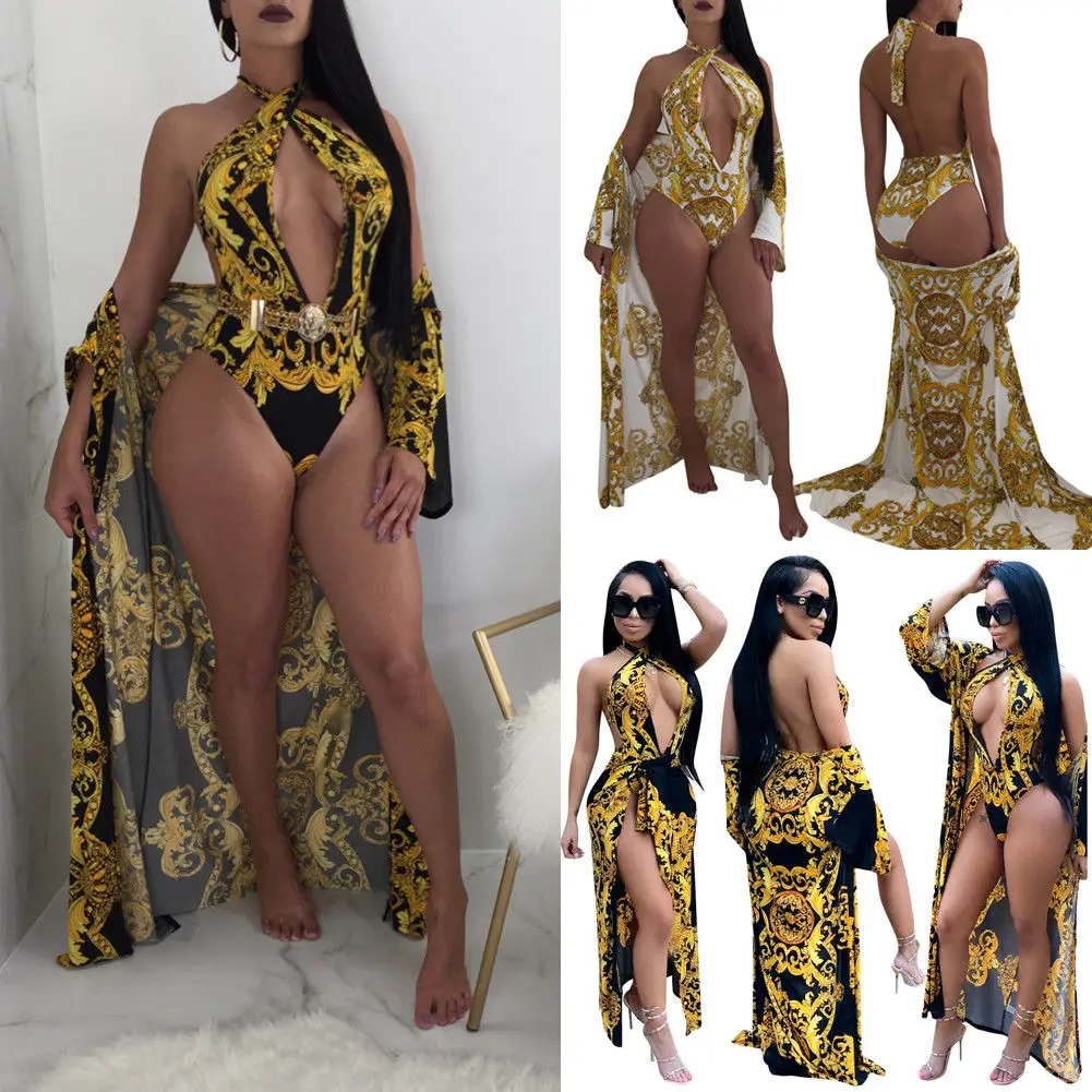 Женский комплект из 2 предметов юбка сексуальный купальник бикини пляжная одежда