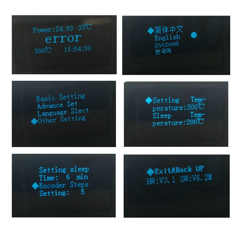STM32 OLED 1 3 дюймов T12 DIY паяльная станция с русским корейским английским китайским K