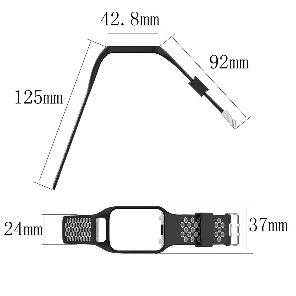 

Silicone Replacement Watchband Wrist Band Strap For TomTom 2 3 Series Runner 2 3 Spark Series Golfer 2 Adventurer GPS Watch
