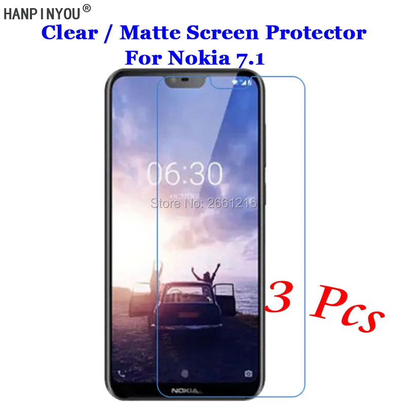 

3 шт./лот, для Nokia 7,1 TA-1085 TA-1095, 5,84 ", новый, HD, прозрачный/антибликовый, матовый, фронтальная защитная пленка, защитная пленка