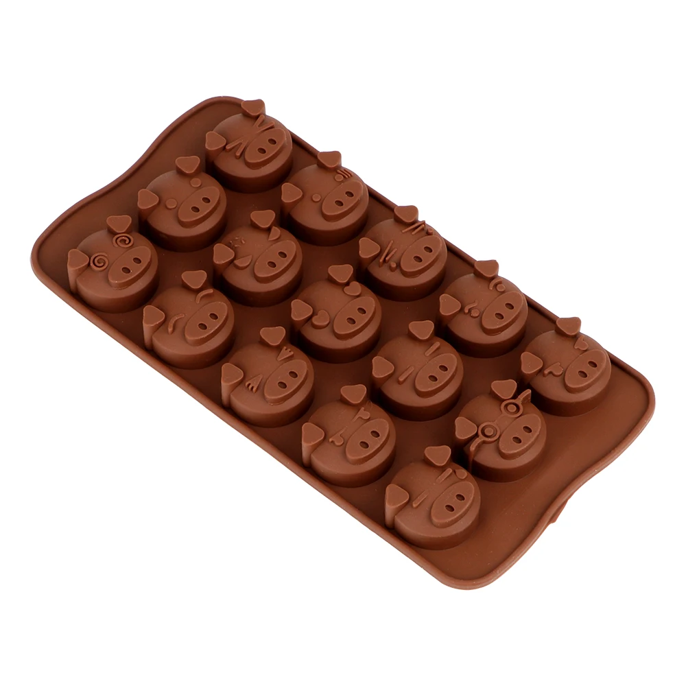 Мыло Конфеты Fondant Mold забавные в форме свиньи 3D силиконовая форма для шоколада