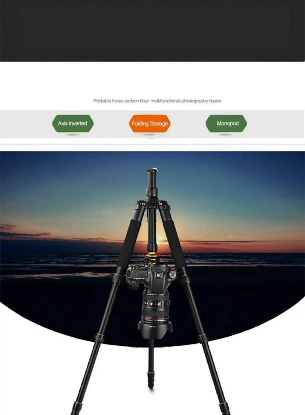 DSLR Beike Alloy Magnesium Professional For Q666 Tripod stand QZSD &amp Portable Ballhead Camera Traveling Monopod Aluminium | Электроника
