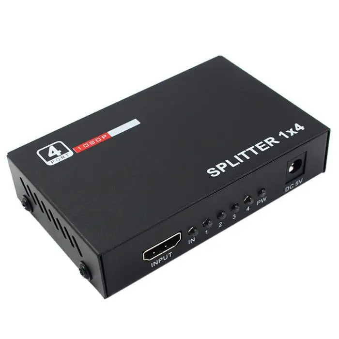 1080p 4K HD Multimedia Interface Splitter Amplifier Repeater 1.3b 24bit/ deep color 30bit 36 bit 1 x 4 Port | Электроника
