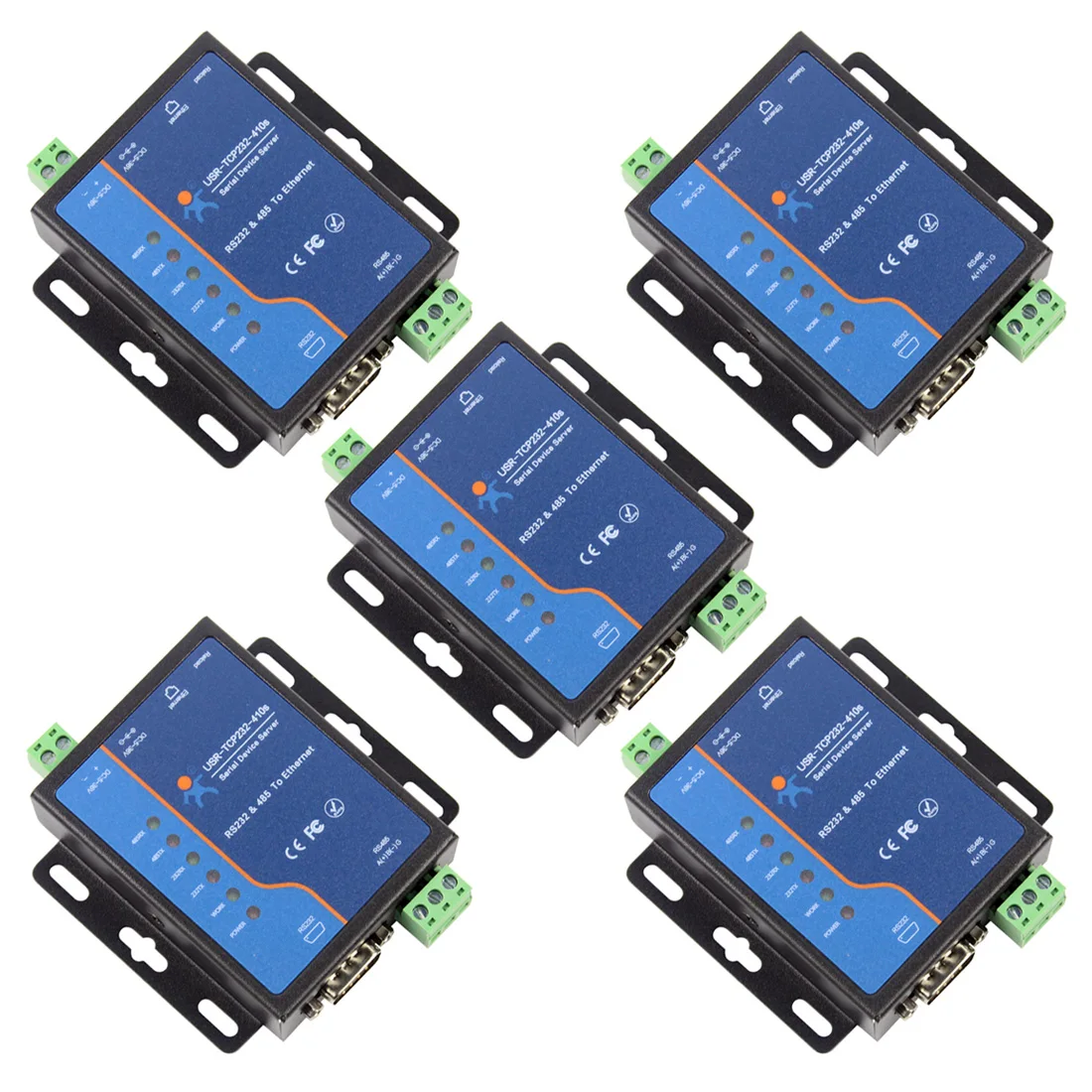 

Конвертеры 5x USR-TCP232-410s ModBus RTU, поддержка DNS, DHCP, RS232, RS485, последовательный порт ETHERNET, модуль TCP/IP