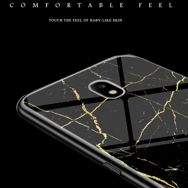 Tempered Glass Case For Samsung Galaxy J3 J5 J7 2017 J2 Pro 2018 Space Prime Cases Soft TPU Edge Cover |