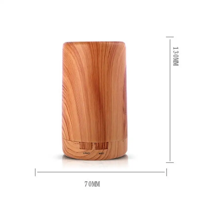 USB миниатюрный Автомобильный увлажнитель воздуха деревянный аромадиффузор