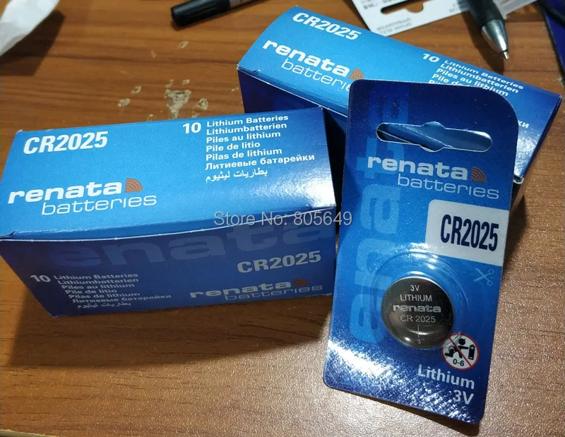 10X 100% Совершенно новый rena2025 CR2025 CR 2025 3v литиевая батарея Кнопка автомобильный