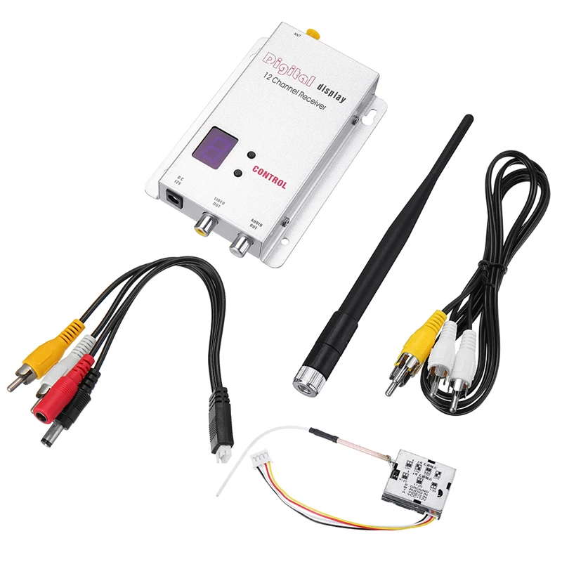 Partom 1 2G 12CH 200mW беспроводной FPV передатчик с ресивером Fox-R02 Combo для RC гоночного дрона