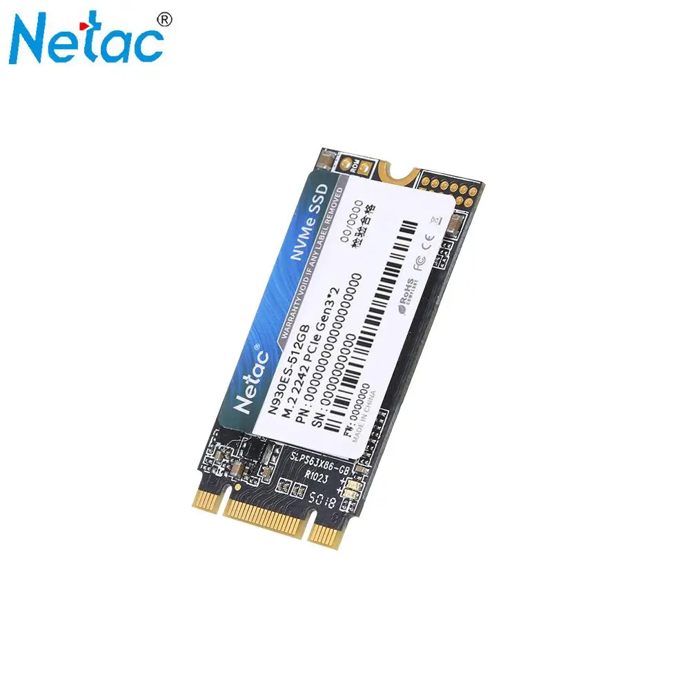 SSD накопитель Netac N930ES NVMe M.2 2242 Gen3 * 2 PCIe 3D MLC/TLC NAND флеш 128 ГБ 256 512 ГБ|Внутренние