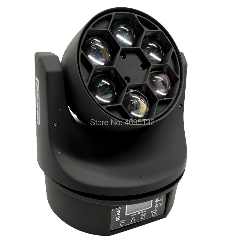 2 шт./лот новинка LED Bee Eye 6X15W RGBW движущаяся головка освещение окончательный поворот