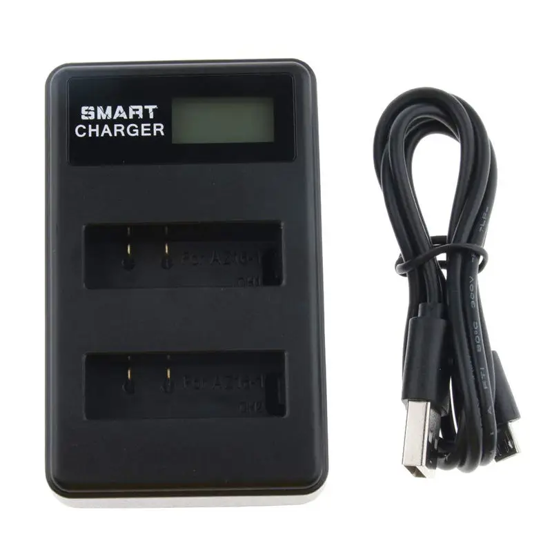 Usb Lcd Display Dual Port Battery Charger For Xiaomi Yi-Lite / Yi-2/ 4Kplus 4K Camera Accessories | Электроника