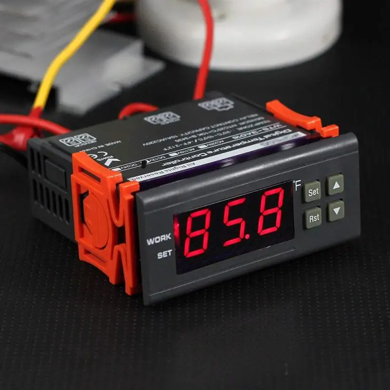 12V 24V 220V цифровой регулятор температуры Термостат реле нагреватель и охладитель с
