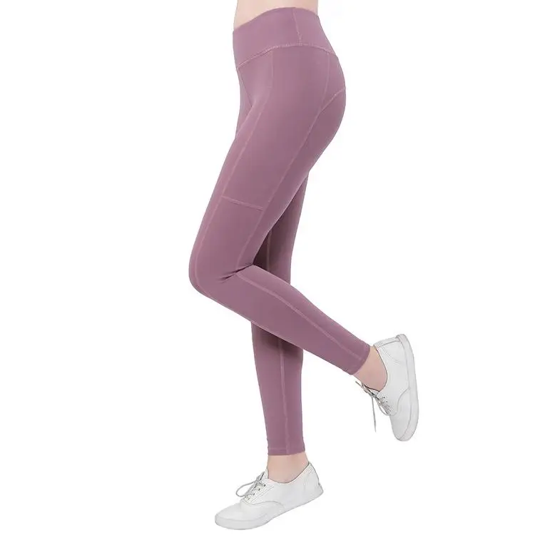 Women Yoga Pants Leggins Sport Fitness Elastic Gym Leggings Workout High Waist Tight Running Trousers GIRL Pink Green Gray | Спорт и