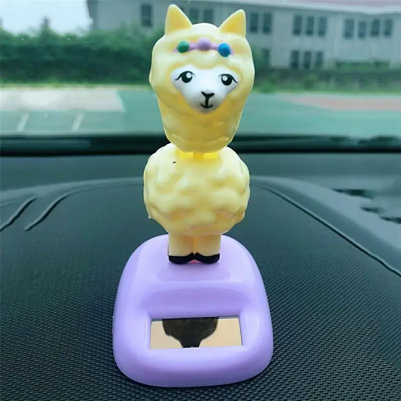 Солнечная игрушка Питание украшение автомобиля Овцы ленивые автомобильные
