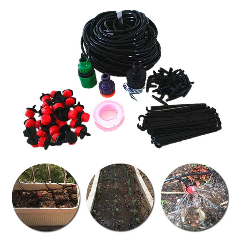 Поливные капельницы оросительные системы наборы растений 15 М шланг капельного 4/7