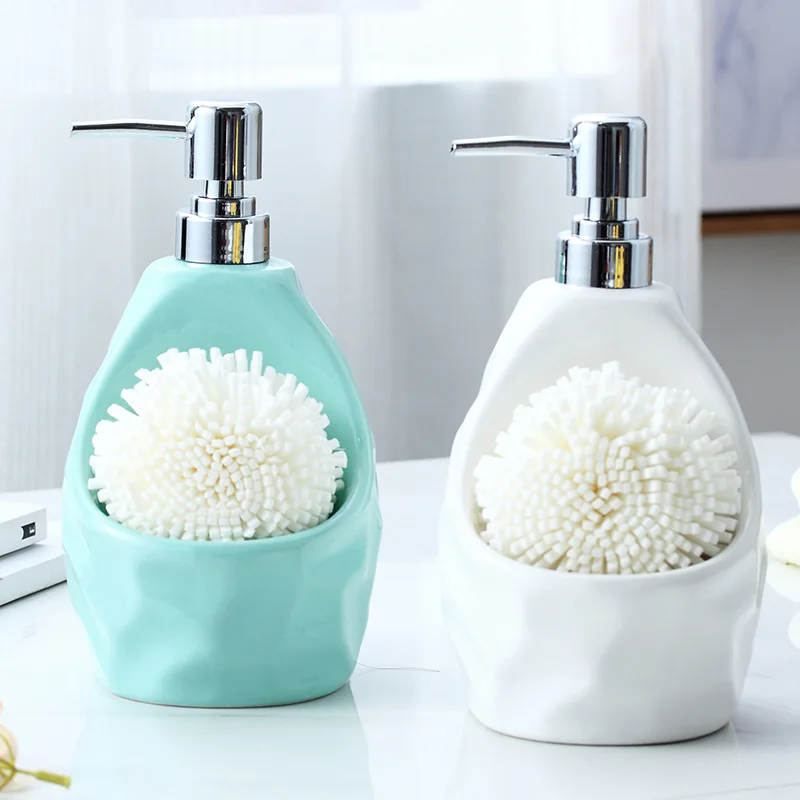 650Lml Liquid Soap Dispenser For Kitchen Ceramic+Plastic Bathroom Home Decoration Accessories | Обустройство дома