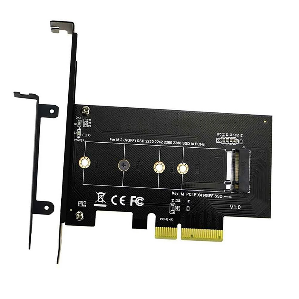 M.2 к PCI-E3.0X4 высокоскоростная карта расширения NVME Riser Card M KEY NGFF SSD конверсионная