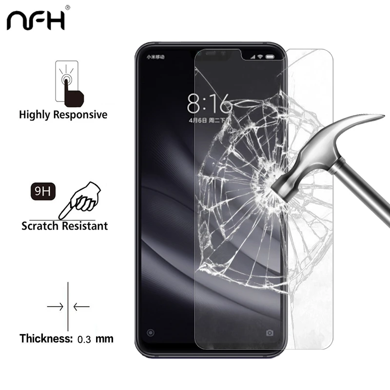 0 26 мм Mi8 Lite стекло для Xiaomi Mi 8 защита экрана ультратонкое 9 H 2 5 D покрытие пленка
