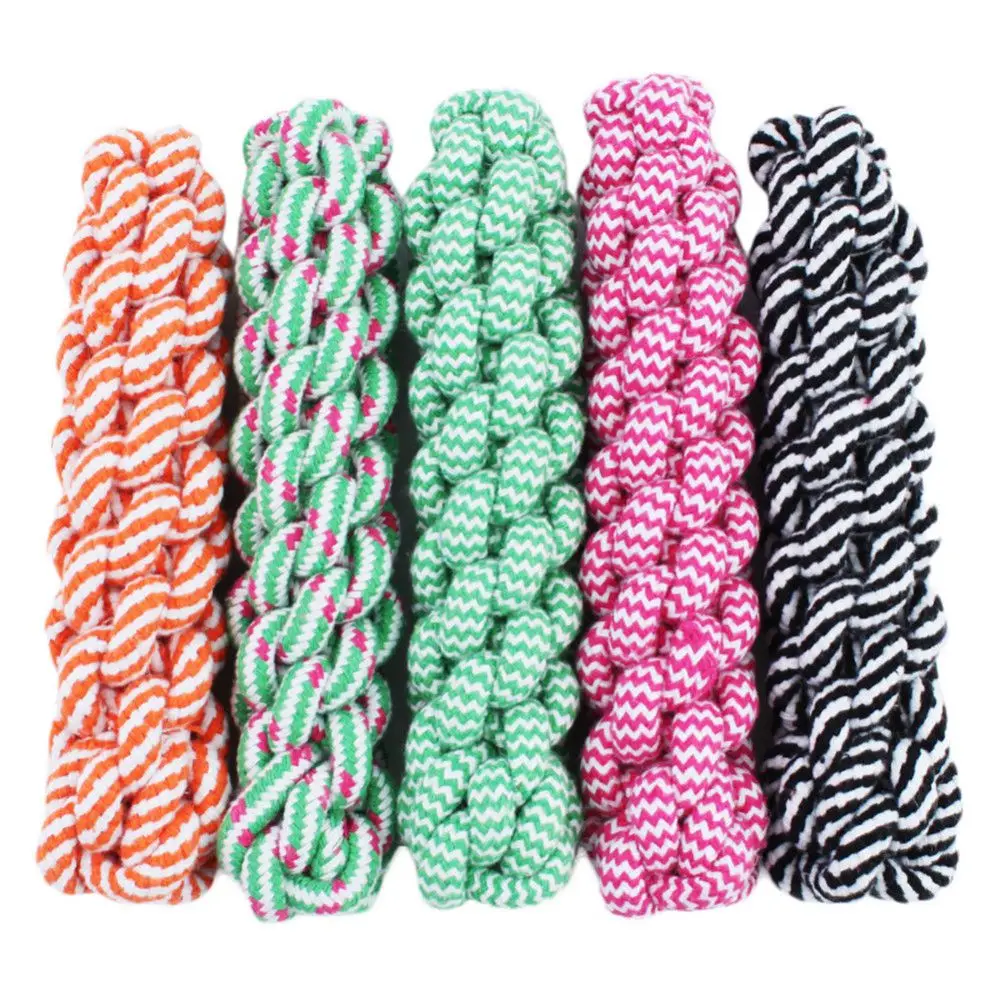 

Cotton rope Tough Strong Puppy Dog Pet Tug Cotton Rope Chew Toy Pet supplies,Random Color