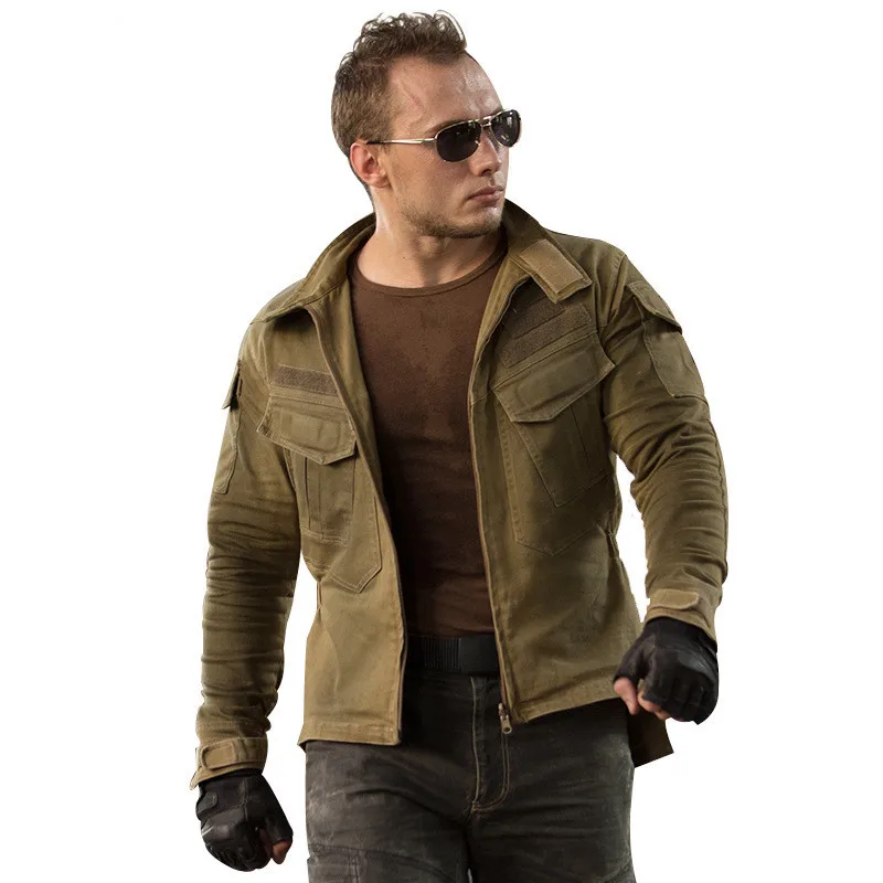 Мужская тактическая куртка со стоячим воротником армейский вентилятор мужская