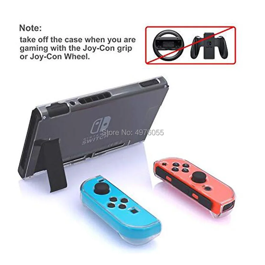 Для Nintendo Switch NS Console Crystal Hard Case Shell пленка из закаленного стекла и аналоговая Крышка