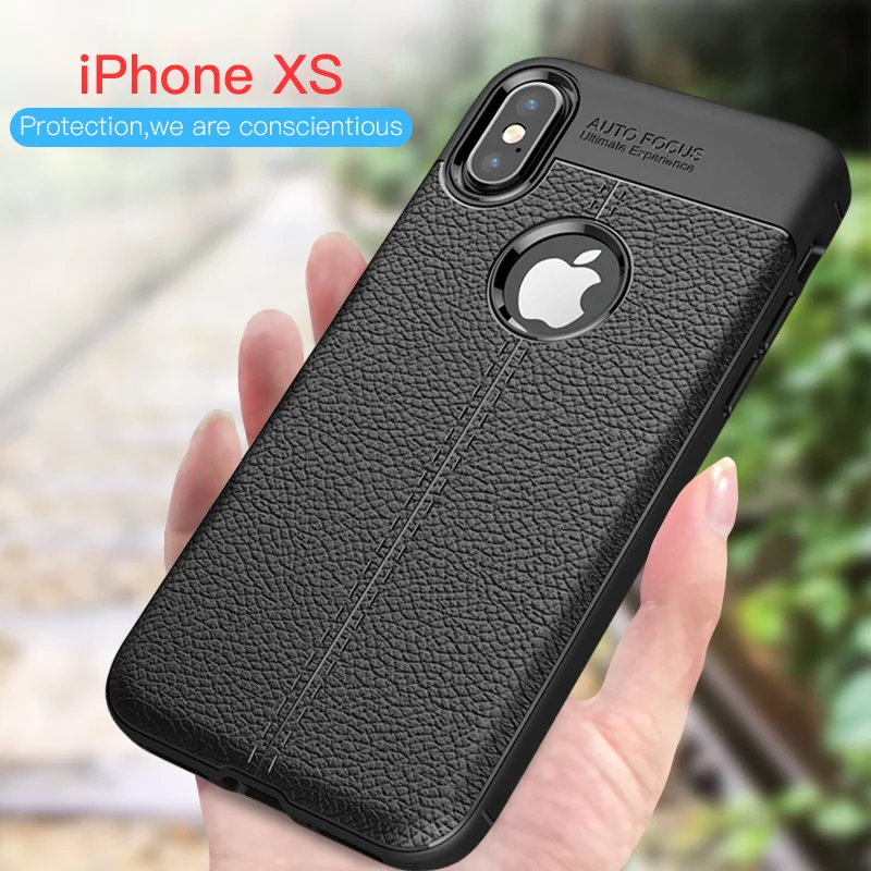 Phone Case For iPhone 7 XR XS Max Soft TPU Silicone Full Protective Back Cover Apple X 8 5 5S 6S 6 Plus Cases Capa |