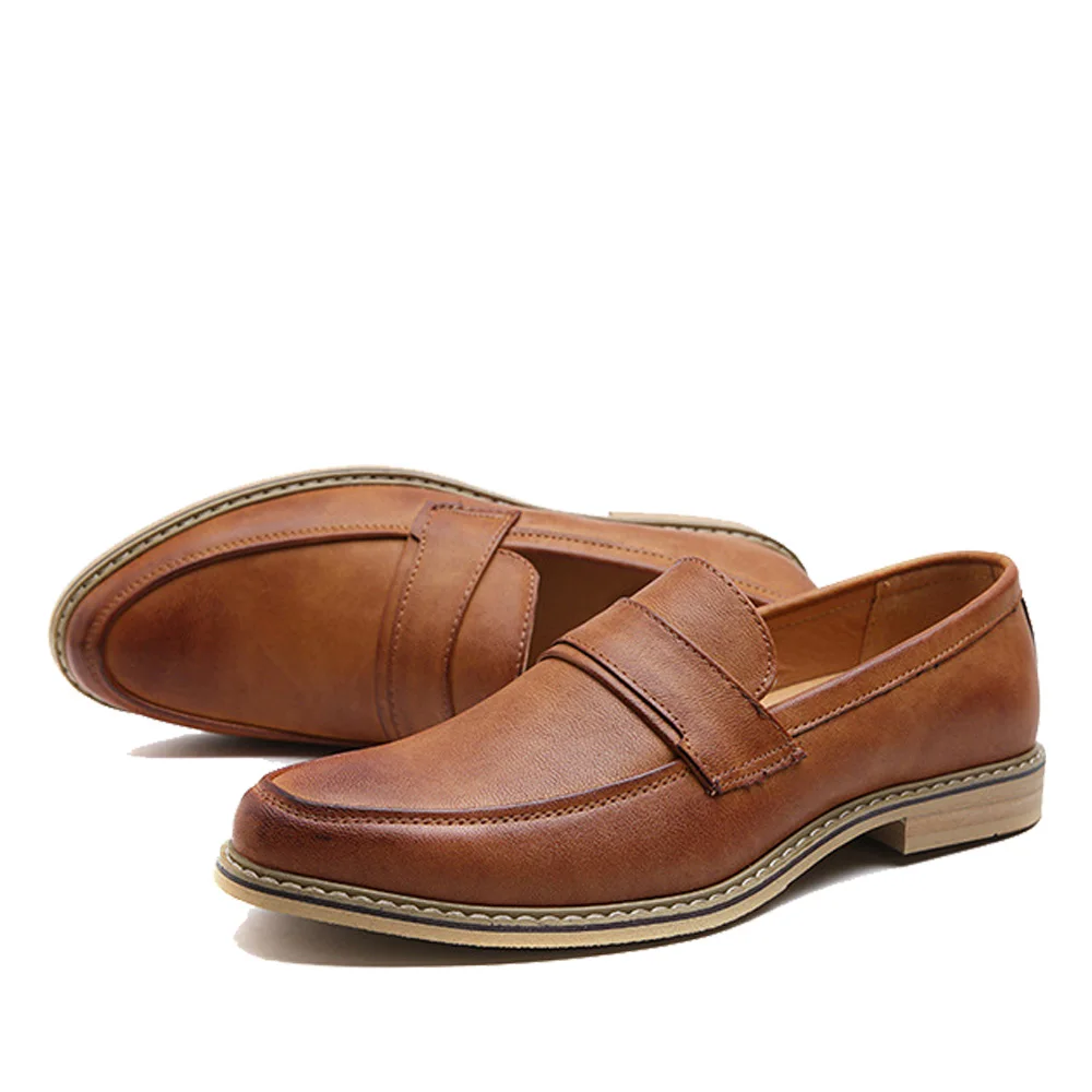 Oxfords Men Genuine Leather Brand Spring Autumn Men's Formal Shoes Dress Vintage Retro Shoe Elegant | Обувь