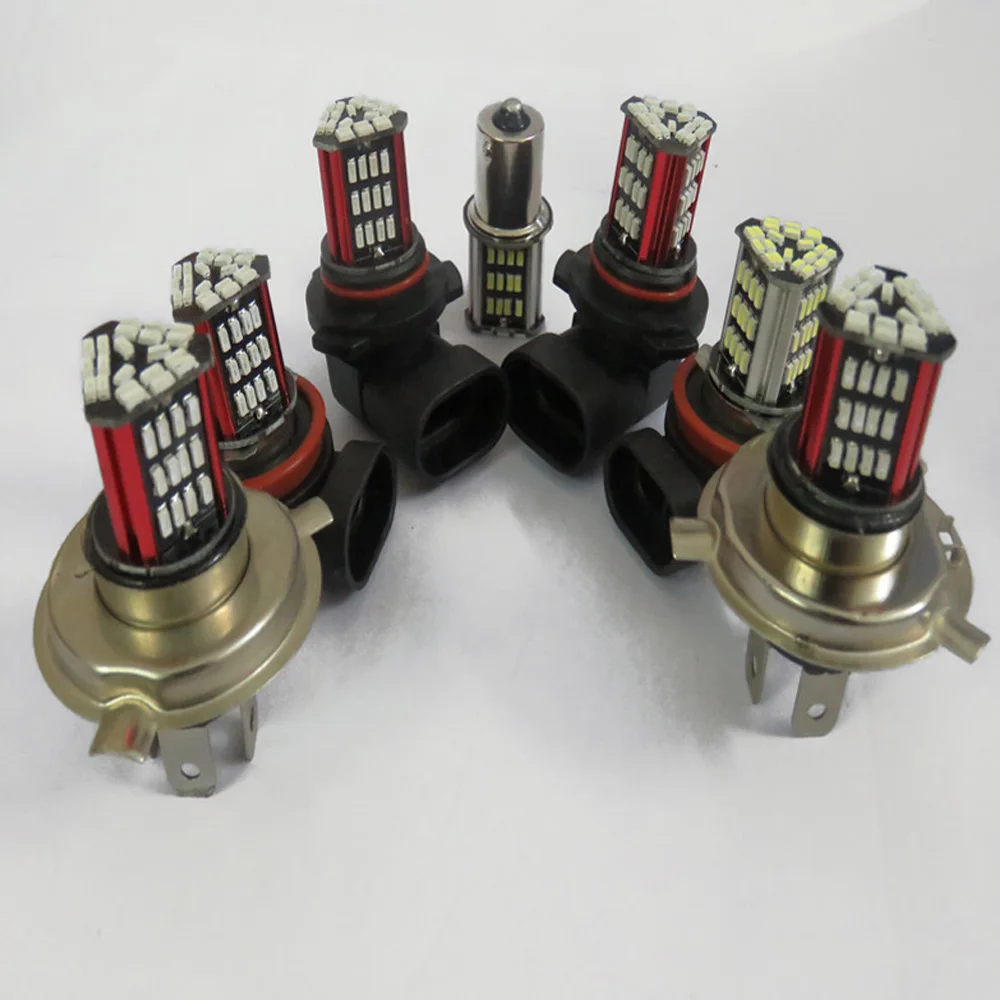 2 шт. H4 H7 H11 Светодиодный супер яркий фонарь 57 3014SMD Автомобильные противотуманные