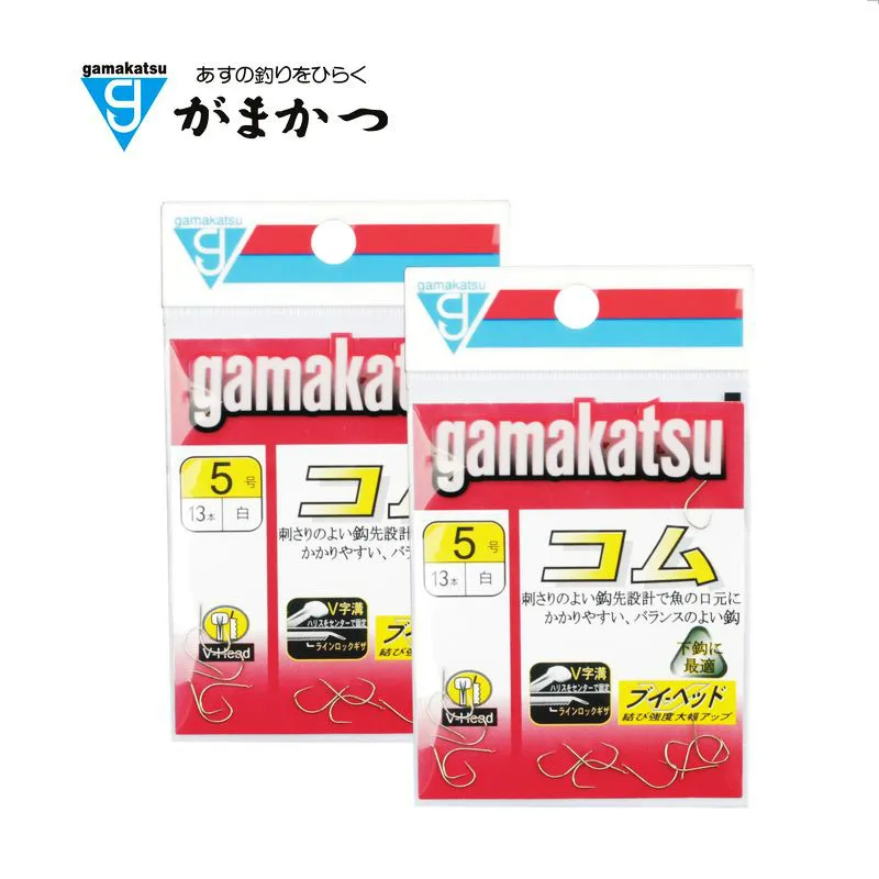 

3 packs /lot Japan Gamakatsu tough sharp and strong hook without barb hook through studies (white) and V hook