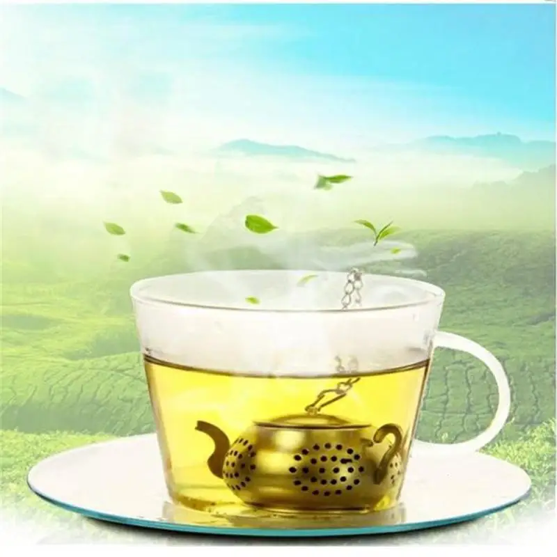 High Quality Teapot Shape Tea Infuser Spice Flower Strainer Herbal Filter Kitchen Teaware Accessories Ball Teesieb A35 | Дом и сад