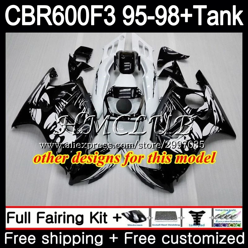 Синий огонь + бак для HONDA CBR600FS CBR 600F3 1995 1996 1997 1998 75HC.20 600 F3 FS CBR600F3 CBR600 95 96 97 98