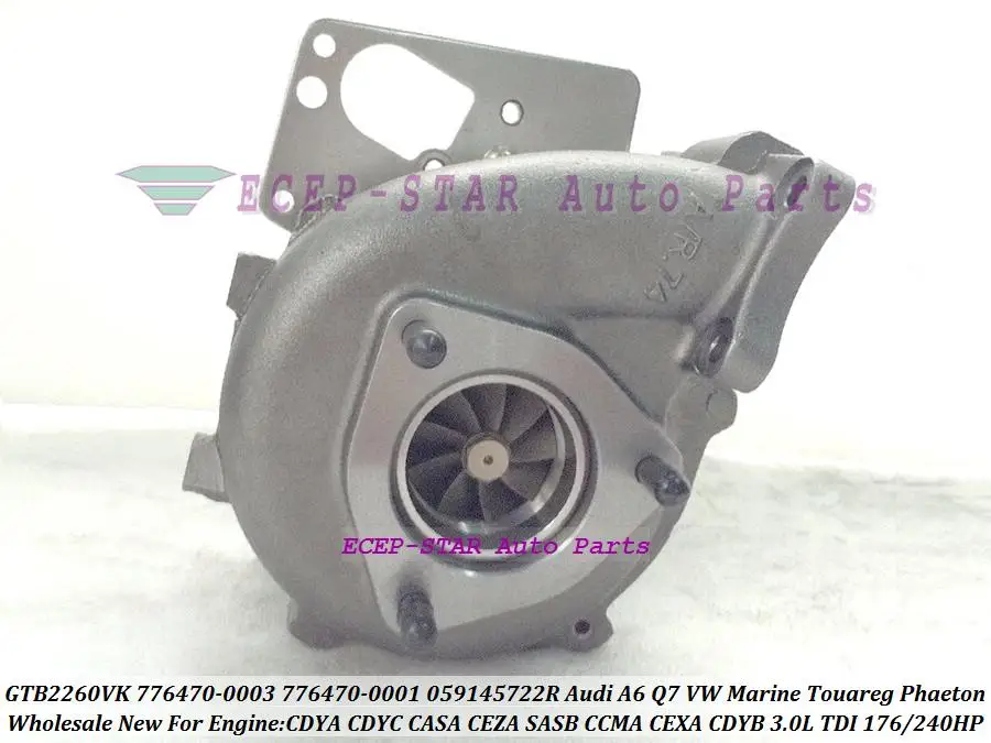 GTB2260VK 776470 5003S 5001S турбо для Audi A6 Q7 VW судовой Touareg Phaeton 07 SASB CDYA CDYC CASA CEZA 3.0L TDI|turbo turbo