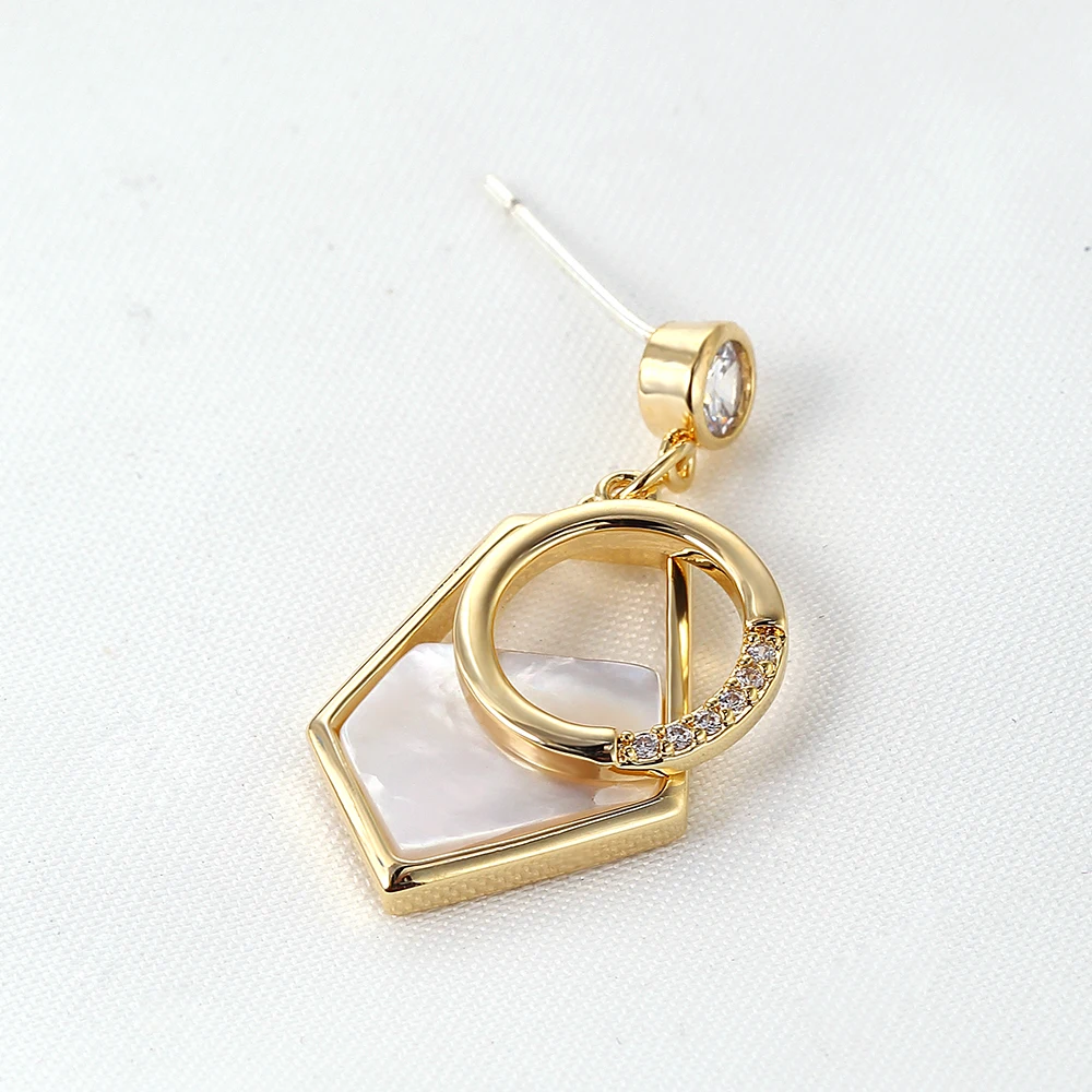 Висячие Серьги с настоящей раковиной и стразами CZ серьги висячие Femme модные