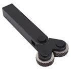 Набор инструментов для Накатки на два колеса из стали, 7 шт., с диагональным линейным колесом накатки, шаг 0,512 мм