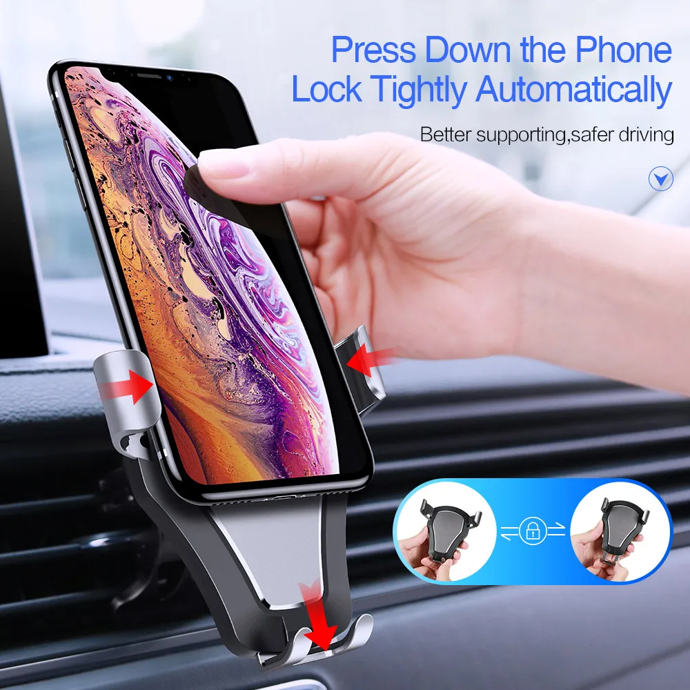 KISSCASE держатель для телефона в машину Автомобильный iPhone 7 мобильного Подставка