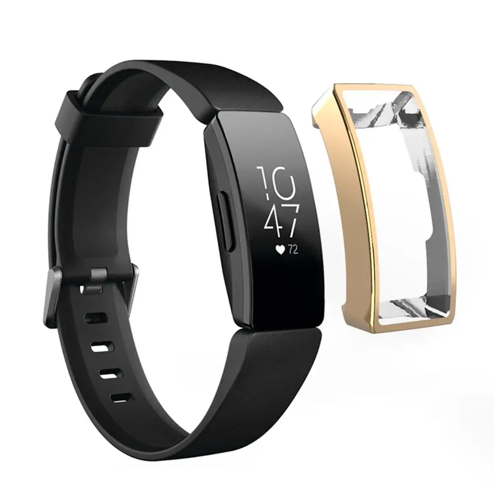 Часы защитный чехол Крышка Для Fitbit Inspire HR фитнес трекер ТПУ Гальванических