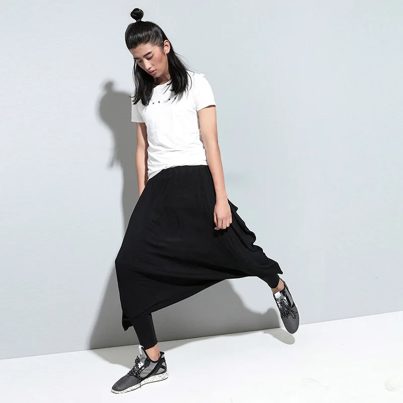 Fashion Cross-pants Men Harem Pants Loose Casual Crotch Pant Streetwear Trousers Man Big Drop Dance Hip Hop | Мужская одежда