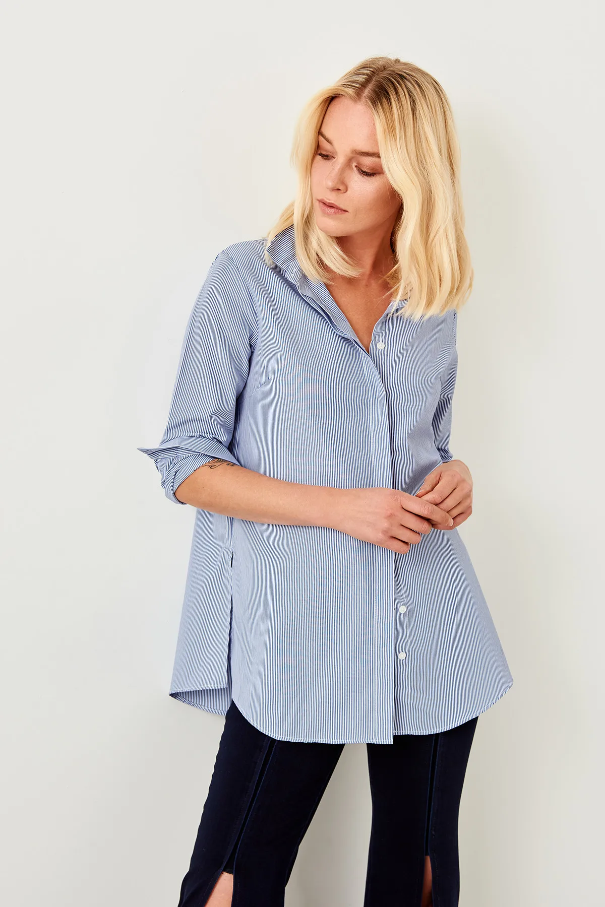 Trendyol Blue Stripe Tunic TCLSS19OA0011 |
